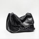 Black Soft Tote Bag Tote Shoulder Bucket Hundred Bags Large Capacity Shopping Bag
