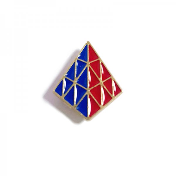 Magnetic triangle badge