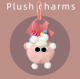 Pink plush elf accessory